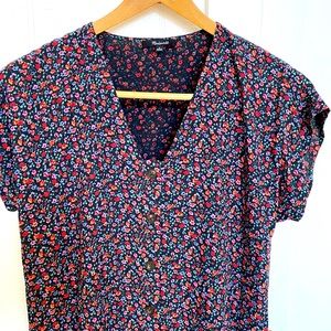 MADEWELL floral midi dress worn once!